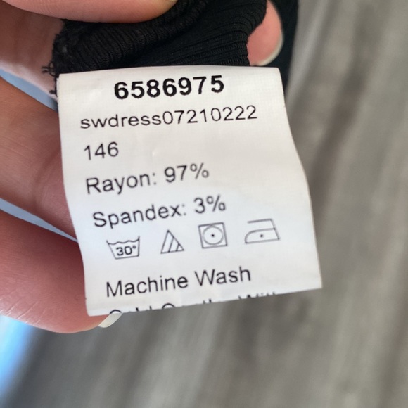 Shein  Black Backless Midi Women’s Dress Size Large - Picture 9 of 9